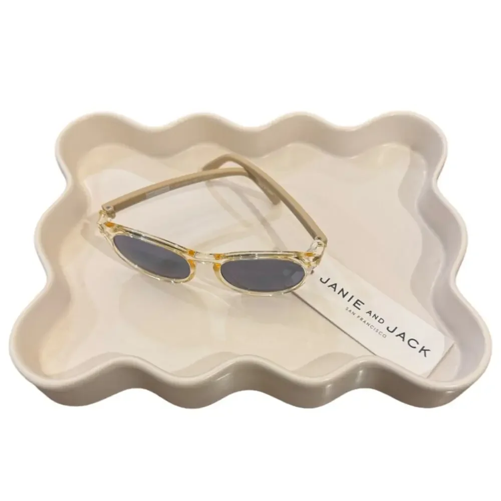 Janie And Jack Classic Gold Clear Frame Sunglasses  2-4Y